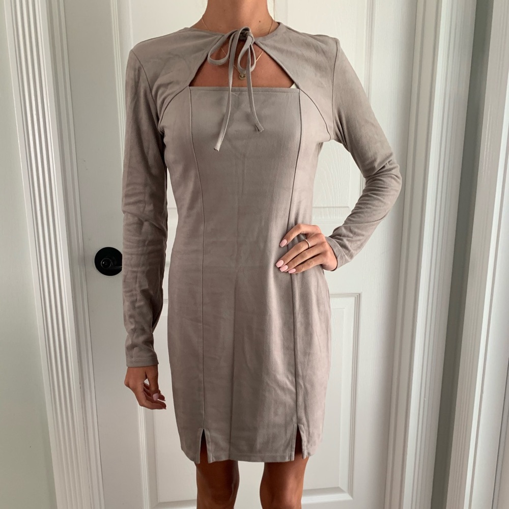 Suede dress